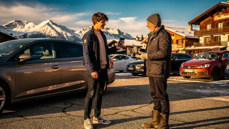 Négociation réussie sur un parking à Morzine, gagnant 2 000 € avec un accord gagnant-gagnant