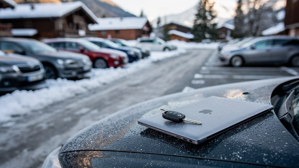 J’ai comparé mon parking entre Noël et février sur trois hivers